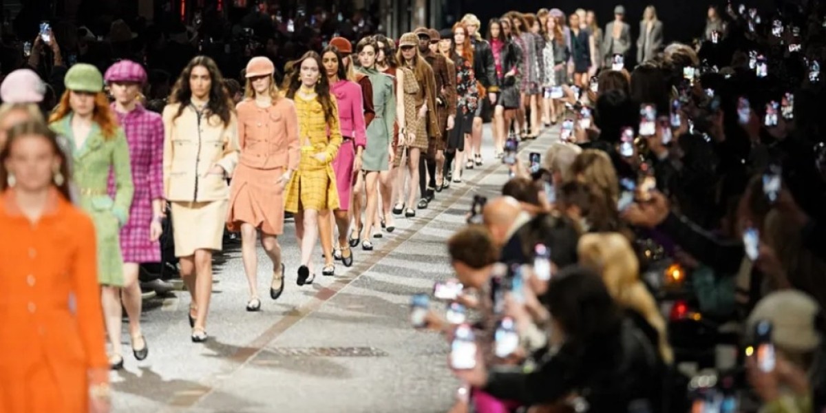 Chanel Metiers d'Art: Models turn Manchester street into a catwalk